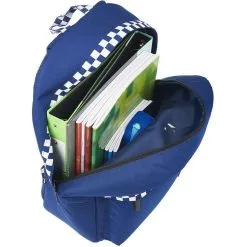 UNKEEPER Sac à Dos 1 Compartiment Bleu Motif Damier 12 UNKEEPER Sac à Dos 1 Compartiment Bleu Motif Damier -Sac maternelle Soldes B2CD 811