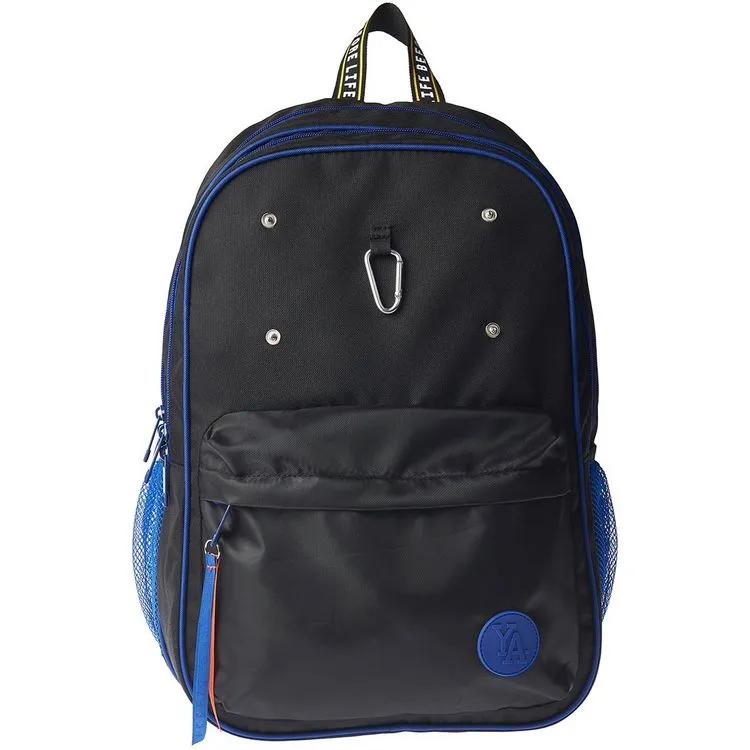 YOUNG'S ATTITUDE Sac à Dos 2 Compartiments Noir Et Bleu Avec Pochettes Come On 4 YOUNG'S ATTITUDE Sac à Dos 2 Compartiments Noir Et Bleu Avec Pochettes Come On – Image 2