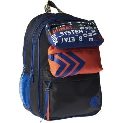 YOUNG'S ATTITUDE Sac à Dos 2 Compartiments Noir Et Bleu Avec Pochettes Come On 10 YOUNG'S ATTITUDE Sac à Dos 2 Compartiments Noir Et Bleu Avec Pochettes Come On -Sac maternelle Soldes B2CD 845