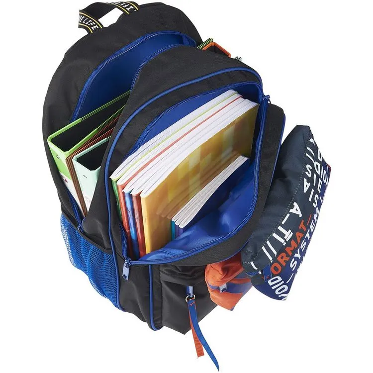 YOUNG'S ATTITUDE Sac à Dos 2 Compartiments Noir Et Bleu Avec Pochettes Come On 8 YOUNG'S ATTITUDE Sac à Dos 2 Compartiments Noir Et Bleu Avec Pochettes Come On – Image 6