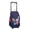 Bagtrotter Sac à Dos à Roulettes Lililou Chat Bleu Marine Bagtrotter -Sac maternelle Soldes B2CD 883