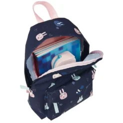 PRÊT Sac Maternelle Bleu Et Rose Motifs LAPIN -Sac maternelle Soldes B2CD 92
