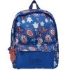 LES PETITES BOMBES Sac à Dos 1 Compartiment Bleu Motifs Fleurs -Sac maternelle Soldes B2CD 924