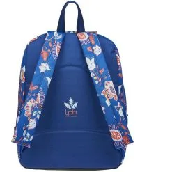 LES PETITES BOMBES Sac à Dos 1 Compartiment Bleu Motifs Fleurs -Sac maternelle Soldes B2CD 929