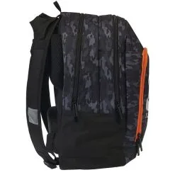 REDSKINS Sac à Dos 2 Compartiments Gris Et Orange Motif Camouflage -Sac maternelle Soldes B2CD 964